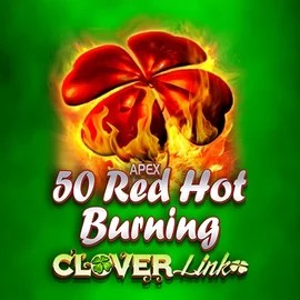 50 Red Hot Burning Clover Links online game logo by Novomatic on librabetkazino.eu