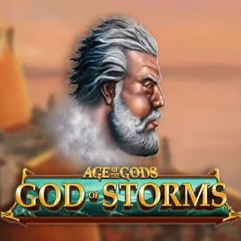 Age Of The Gods: God of Storms by Playtech, showcased at librabetkazino.eu – game logo