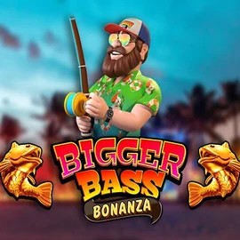 Bigger Bass Bonanza online game logo by Pragmatic Play on librabetkazino.eu