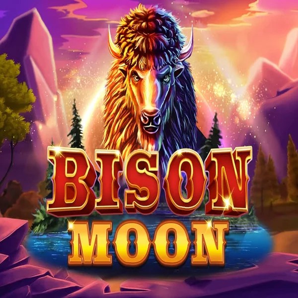 Bison Moon slot logo by Northern Lights Gaming at Librabet Casino