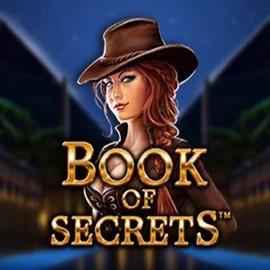 Book of Secrets slot logo by SYNOT Games at Librabet Casino
