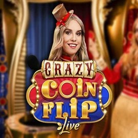 Crazy Coin Flip by Evolution, showcased at librabetkazino.eu – game logo