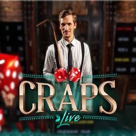 Live Craps slot logo by Evolution at Librabet Casino