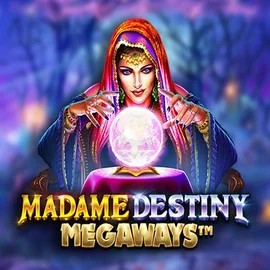 Madame Destiny Megaways online game logo by Pragmatic Play on librabetkazino.eu