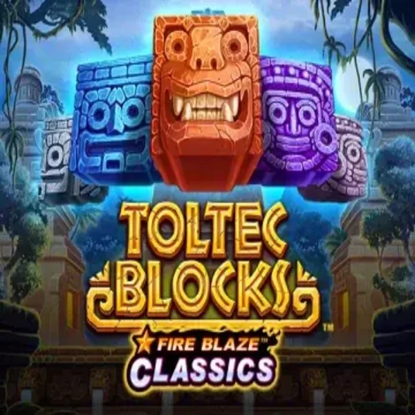 Fire Blaze: Toltec Blocks logo by Rarestone Gaming Librabet Casino